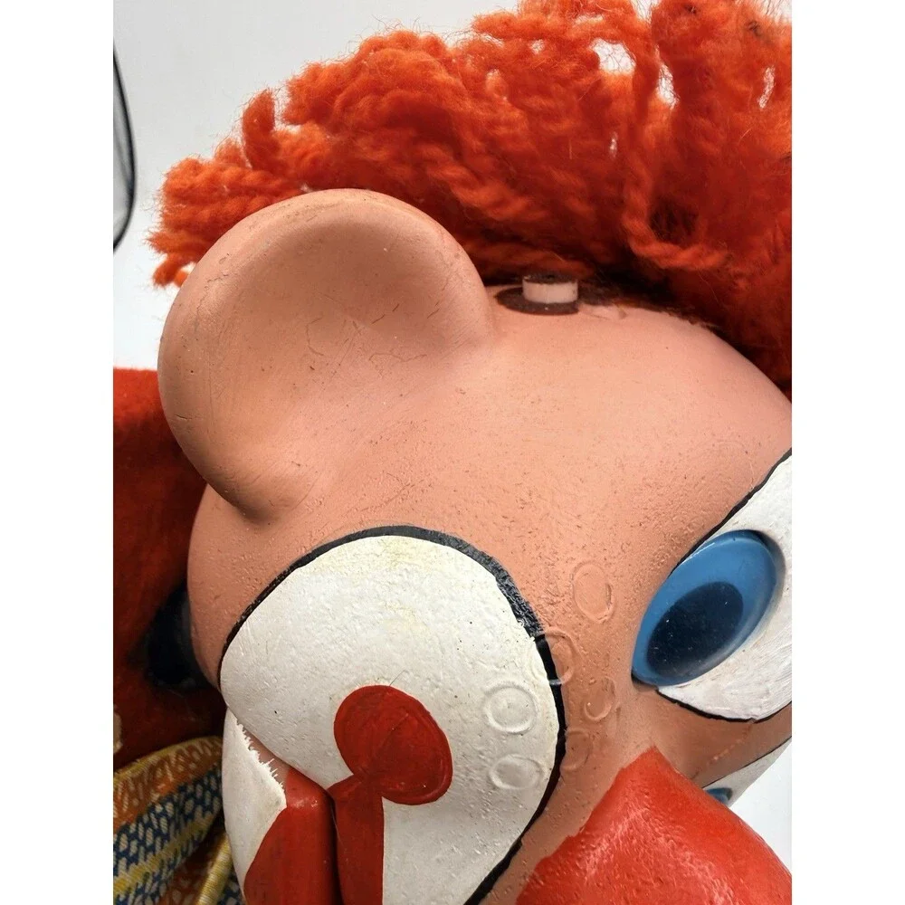 Vintage 70s Early Pelham Clown Ventriloquist Doll Puppet 26” Harrods London